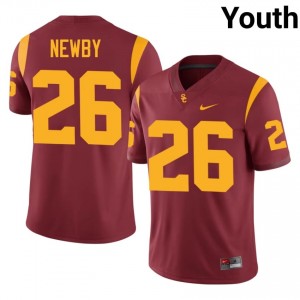 Cardinal Elijah Newby #26 USC Trojans Jersey | Youth High School Football Limited Embroidery 42331498