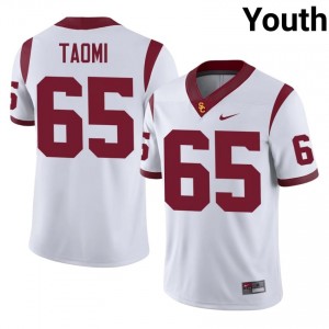 USC Erwin Taomi #65 White Jersey | Pro Cut Stitched NCAA Football Youth Apparel 44491827