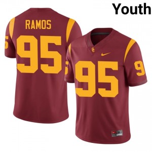 Jadyn Ramos #95 USC Trojans Jersey | Gameday Cardinal College Football Youth Embroidery 79871288