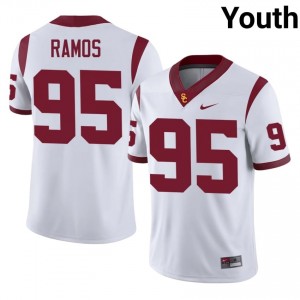 USC Jadyn Ramos #95 White Jersey | Premium Stitched NCAA Football Youth Apparel 35431764