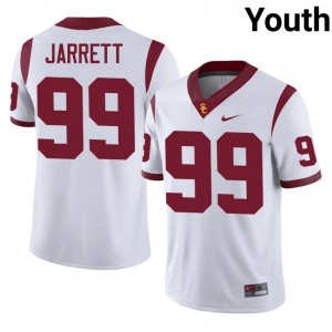 Officially Licensed Jamaal Jarrett #99 Trojans White Jersey | Youth University Football Stitched Fan Gear 55237558
