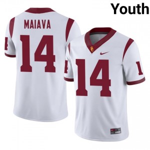 USC Jayden Maiava #14 White Jersey | Premium Stitched NCAA Football Youth Apparel 93443914
