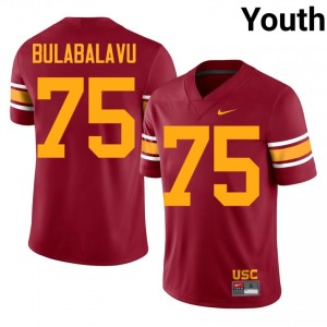 Ratumana Bulabalavu #75 USC Trojans Alternate Jersey | Iconic Cardinal College Football Youth Stitch 47076371