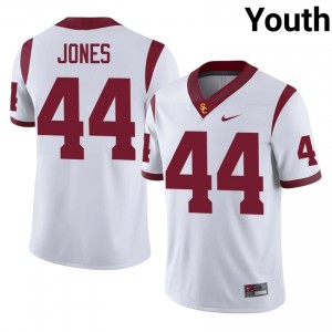 Braeden Jones #44 USC Trojans Jersey | Exclusive White College Football Youth Stitched 56632370