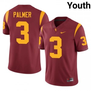Elite Thread Carson Palmer #3 Trojans Cardinal Jersey | Youth University Football Embroidery Fan Gear 86267631