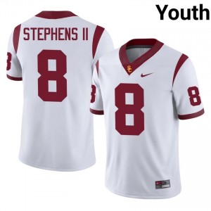 Desman Stephens II #8 USC Trojans Jersey | Gameday White College Football Youth Stitched 61349292