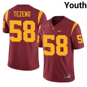 GianCarlo Rufo #58 USC Trojans Jersey | Gameday Cardinal College Football Youth Embroidery 70573182