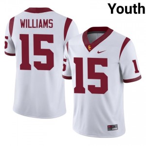 Jonas Williams #15 USC Trojans Jersey | Exclusive White College Football Youth Stitched 18145421