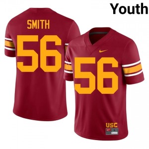 Cardinal Kannon Smith #56 USC Trojans Alternate Jersey | Youth High School Football Licensed Stitch 82842745