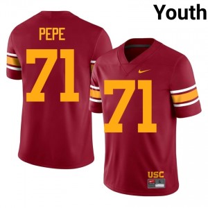 Keenyi Pepe #71 USC Trojans Alternate Jersey | Exclusive Cardinal College Football Youth Swen 43279158