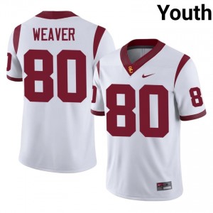 USC Luc Weaver #80 White Jersey | Essential Stitched NCAA Football Youth Apparel 29940649