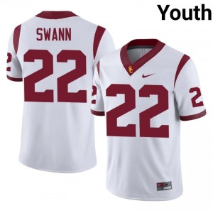 White Lynn Swann #22 USC Trojans Jersey | Youth High School Football Fresh Stitched 59196389