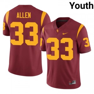 USC Marcus Allen #33 Cardinal Jersey | Pro Cut Embroidery NCAA Football Youth Apparel 53416028