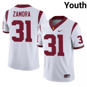 Seth Zamora #31 USC Trojans Jersey | Gameday White College Football Youth Stitched 26541803