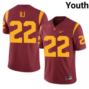 Talanoa Ili #22 USC Trojans Jersey | Exclusive Cardinal College Football Youth Embroidery 53189848