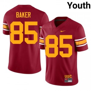 Tron Baker #85 USC Trojans Alternate Jersey | Iconic Cardinal College Football Youth Stitch 99580216