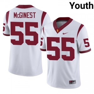#55 Willie McGinest Trojans White Jersey | Elite Stitched Youth Player Football Gear 35886667